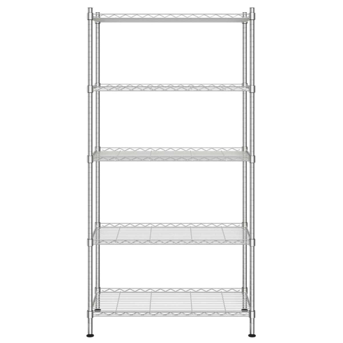 vidaXL Ραφιέρα Αποθήκευσης 5 Επιπέδων Χρωμέ 90 x 35 x 180 εκ. 250 κιλά
