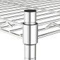 vidaXL Ραφιέρα Αποθήκευσης 5 Επιπέδων Χρωμέ 90 x 35 x 180 εκ. 250 κιλά