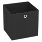 vidaXL Κουτιά Αποθήκευσης 4 τεμ. Μαύρα 28x28x28 εκ. Ύφασμα Non-woven