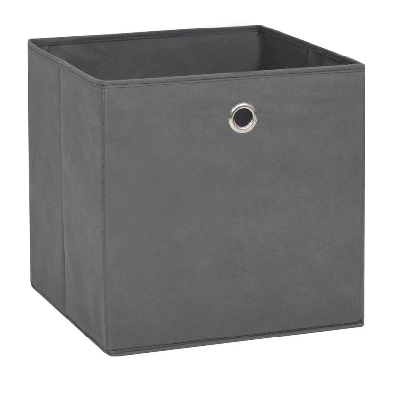 vidaXL Κουτιά Αποθήκευσης 4 τεμ. Γκρι 28x28x28 εκ. Ύφασμα Non-woven