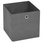 vidaXL Κουτιά Αποθήκευσης 4 τεμ. Γκρι 28x28x28 εκ. Ύφασμα Non-woven