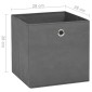 vidaXL Κουτιά Αποθήκευσης 4 τεμ. Γκρι 28x28x28 εκ. Ύφασμα Non-woven