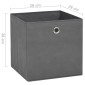 vidaXL Κουτιά Αποθήκευσης 10τεμ Γκρι 28x28x28εκ Ύφασμα Non-woven