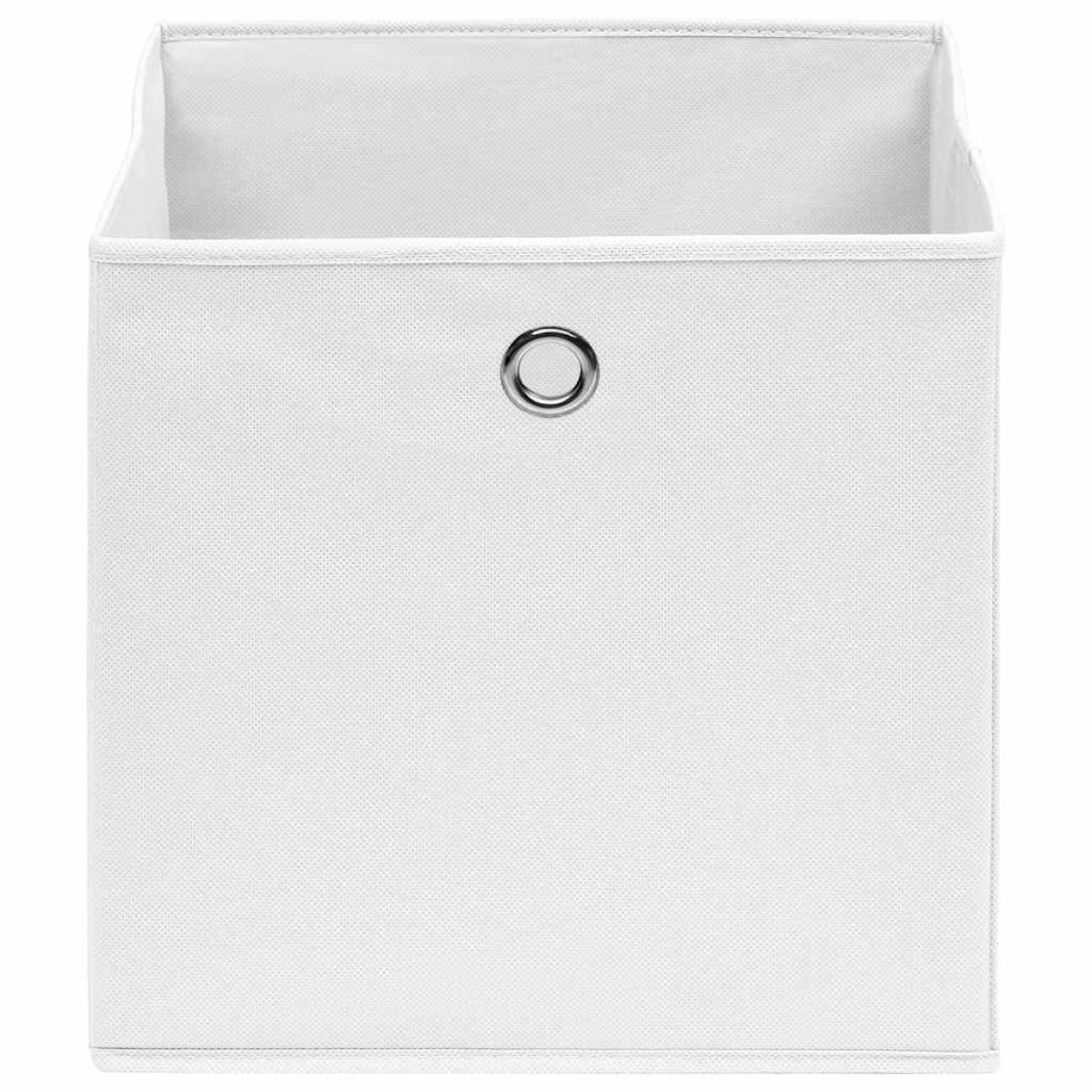 vidaXL Κουτιά Αποθήκευσης 4 τεμ. Λευκά 28x28x28 εκ. Ύφασμα Non-woven