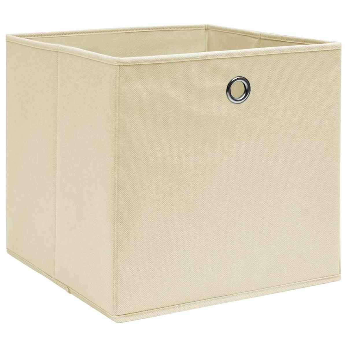 vidaXL Κουτιά Αποθήκευσης 4 τεμ. Κρεμ 28x28x28 εκ. Ύφασμα Non-woven