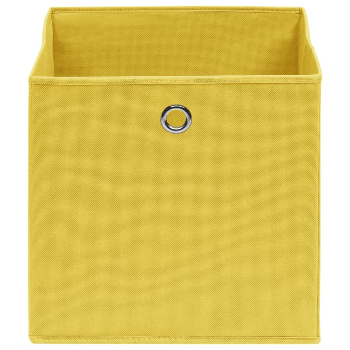 vidaXL Κουτιά Αποθήκευσης 10 τεμ. Κίτρινα 28x28x28 εκ.Ύφασμα Non-woven