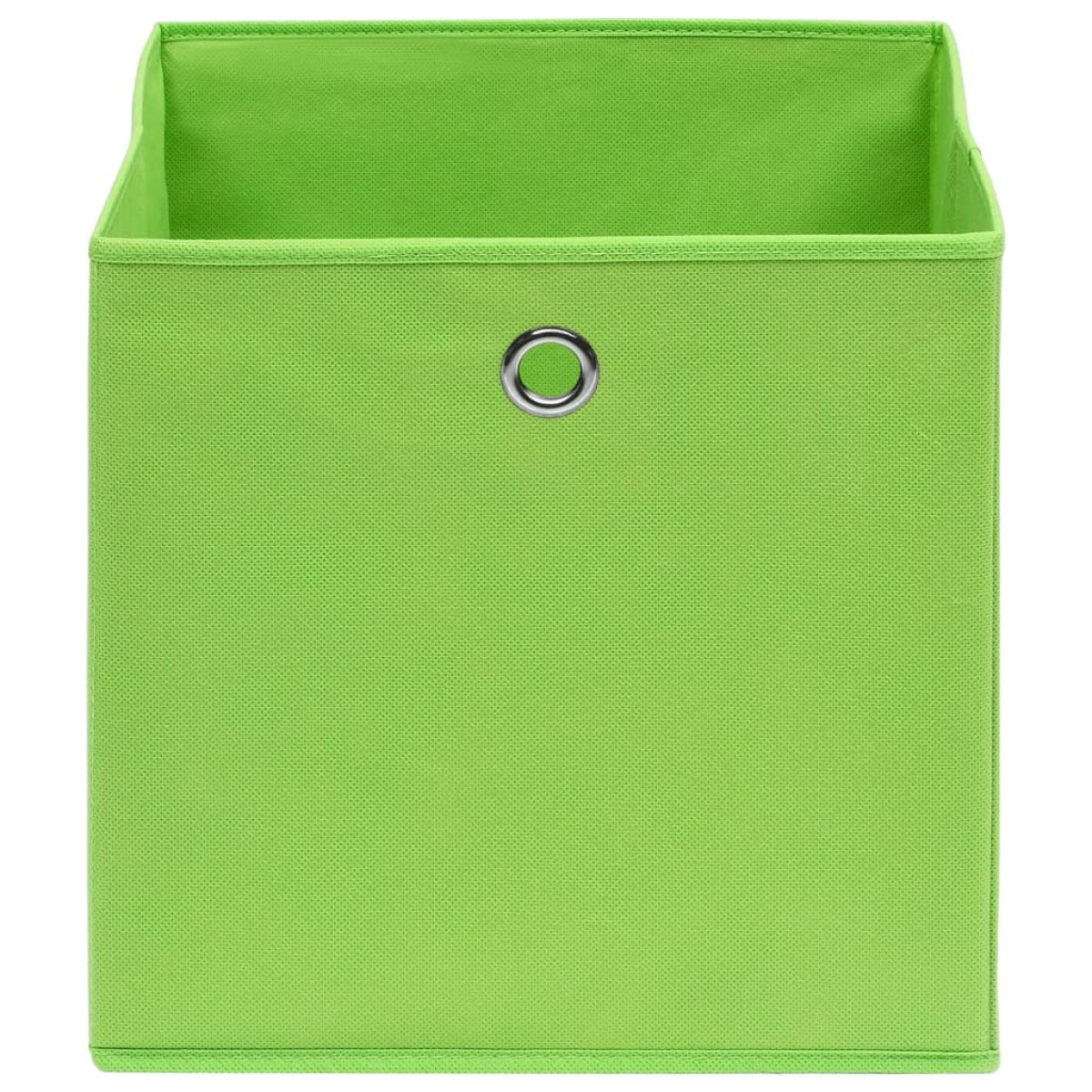 vidaXL Κουτιά Αποθήκευσης 10 τεμ. Πράσινα 28x28x28εκ. Ύφασμα Non-woven