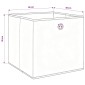 vidaXL Κουτιά Αποθήκευσης 4 τεμ. Γαλάζιο 28x28x28 εκ. Ύφασμα Non-woven