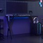 vidaXL Γραφείο Gaming Μαύρο 110 x 60 x 75 εκ. με Πόδια σε Σχήμα Υ