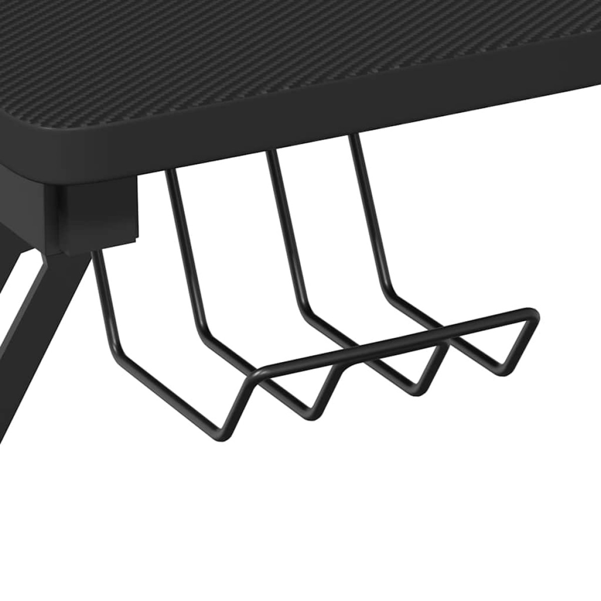 vidaXL Γραφείο Gaming Μαύρο 110 x 60 x 75 εκ. με Πόδια σε Σχήμα Υ