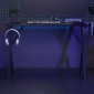 vidaXL Γραφείο Gaming Μαύρο 110 x 60 x 75 εκ. με Πόδια σε Σχήμα Υ