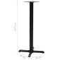 vidaXL Πόδι Τραπεζιού Bistro Μαύρο 56 x 56 x 107 εκ. από Χυτοσίδηρο
