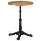 vidaXL Πόδι Τραπεζιού Bistro Μαύρο 52x52x72 εκ. από Χυτοσίδηρο