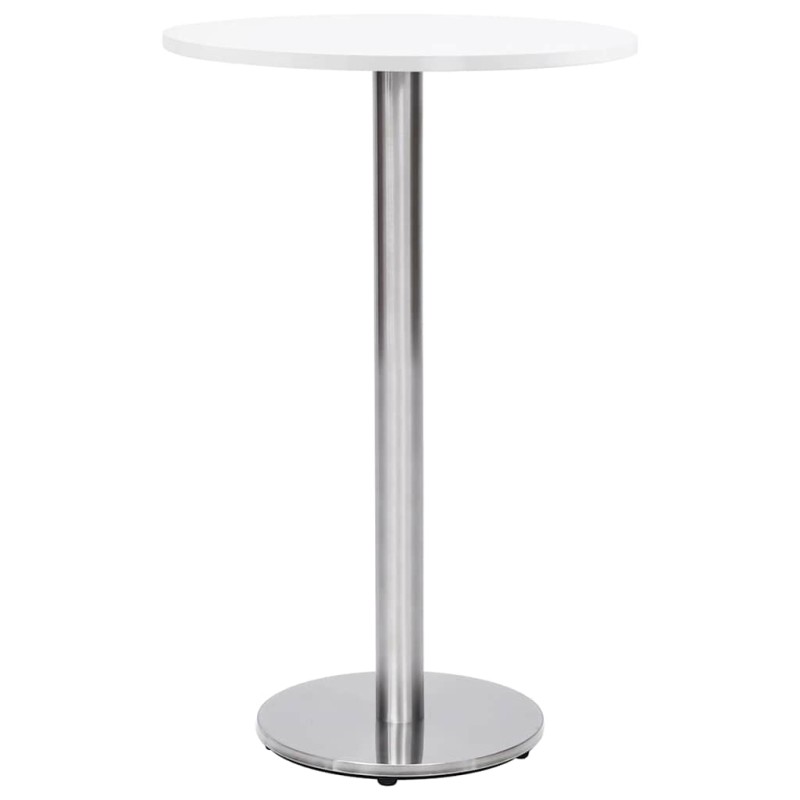 vidaXL Πόδι Τραπεζιού Bistro Ασημί Ø45x107 εκ. από Ανοξείδωτο Ατσάλι