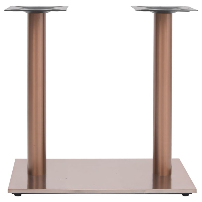 vidaXL Πόδι Τραπεζιού Bistro Μπρονζέ 70x40x72 εκ από Ανοξείδωτο Ατσάλι