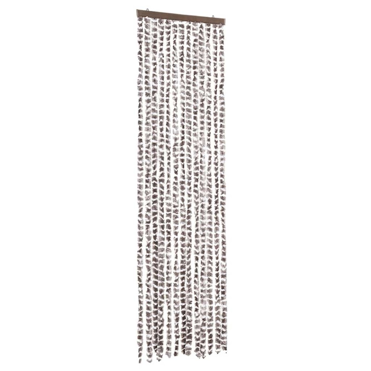vidaXL Σήτα - Κουρτίνα Πόρτας Taupe / Λευκό 56 x 185 εκ. από Σενίλ