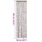 vidaXL Σήτα - Κουρτίνα Πόρτας Taupe / Λευκό 56 x 185 εκ. από Σενίλ