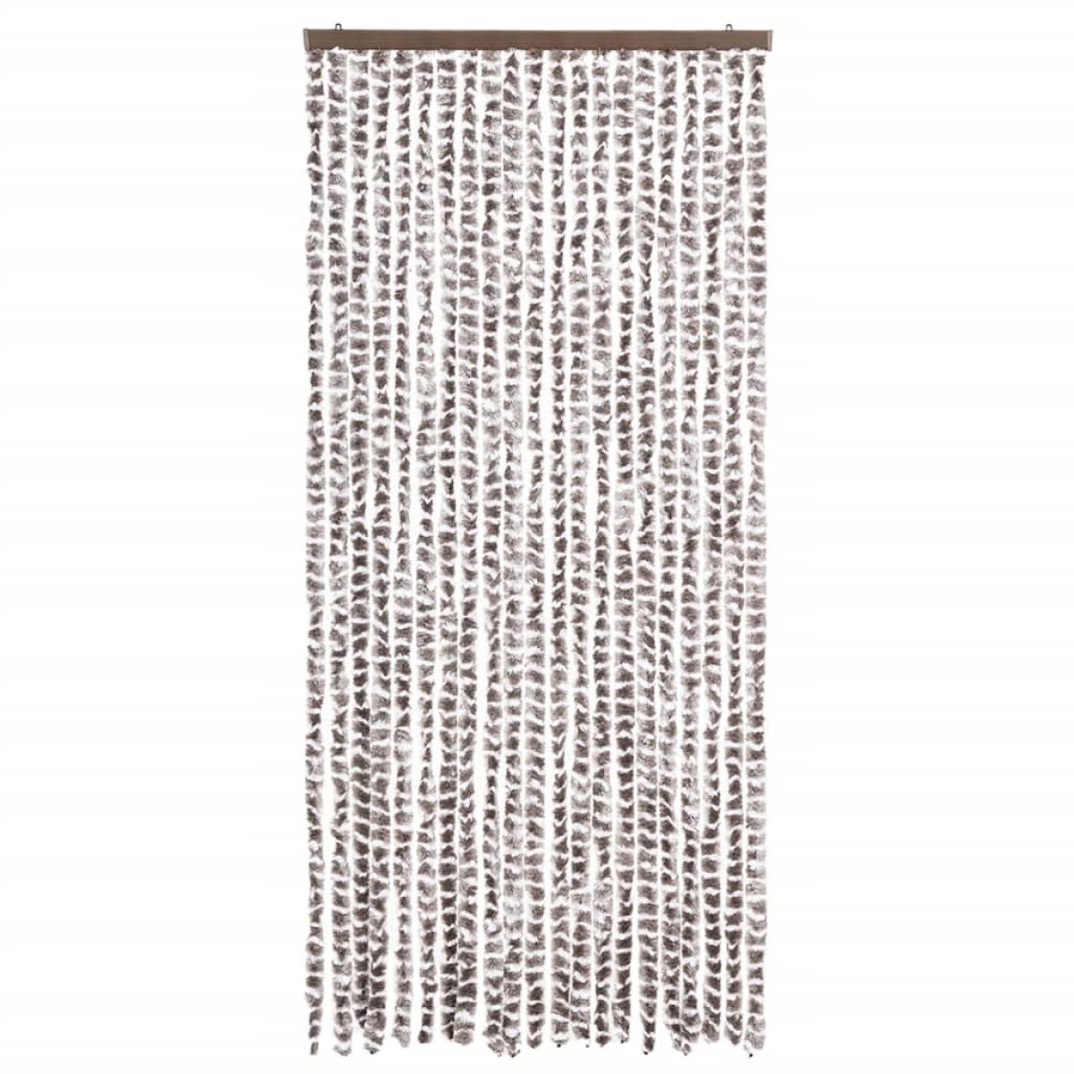 vidaXL Σήτα - Κουρτίνα Πόρτας Taupe / Λευκό 90 x 220 εκ. από Σενίλ
