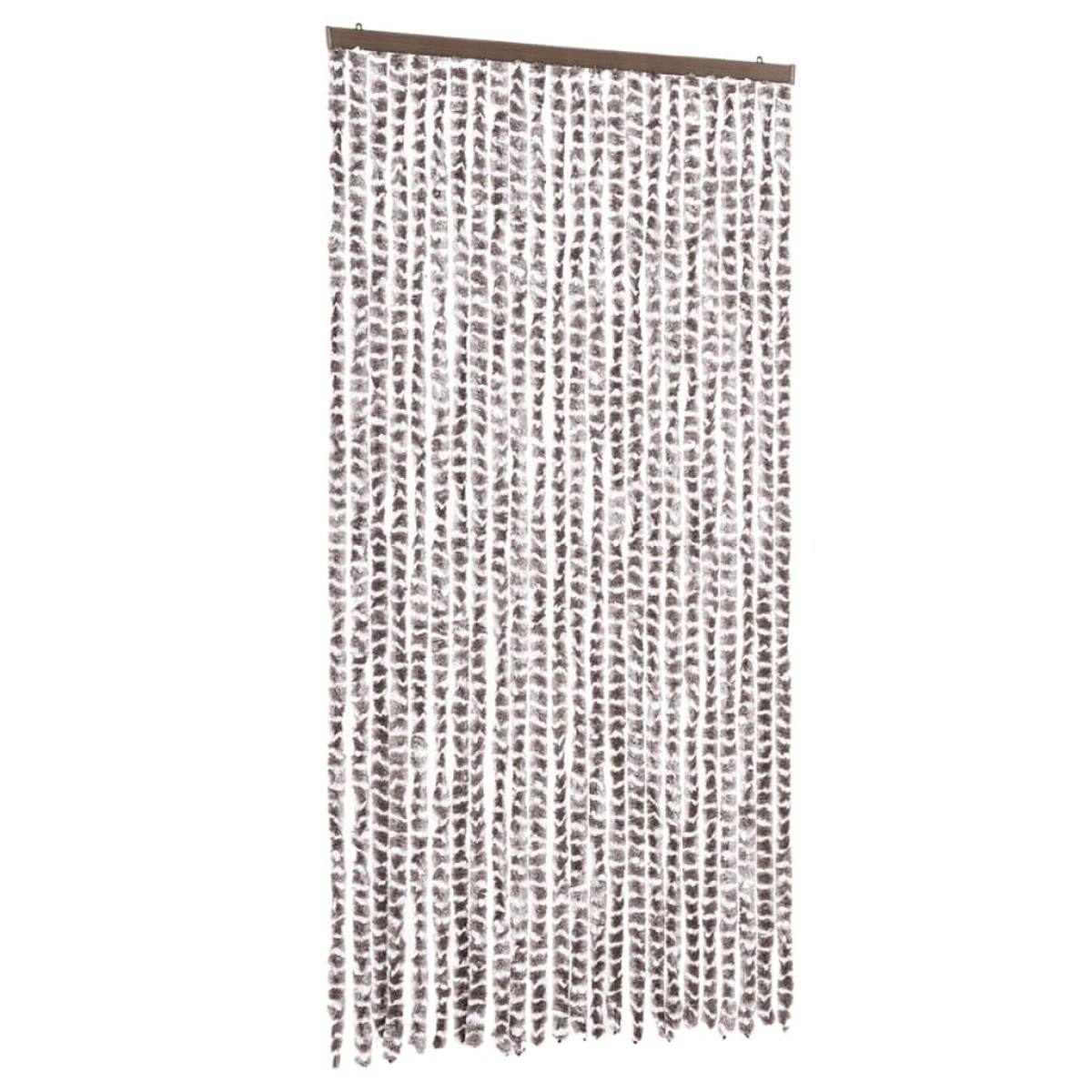 vidaXL Σήτα - Κουρτίνα Πόρτας Taupe / Λευκό 100 x 220 εκ. από Σενίλ