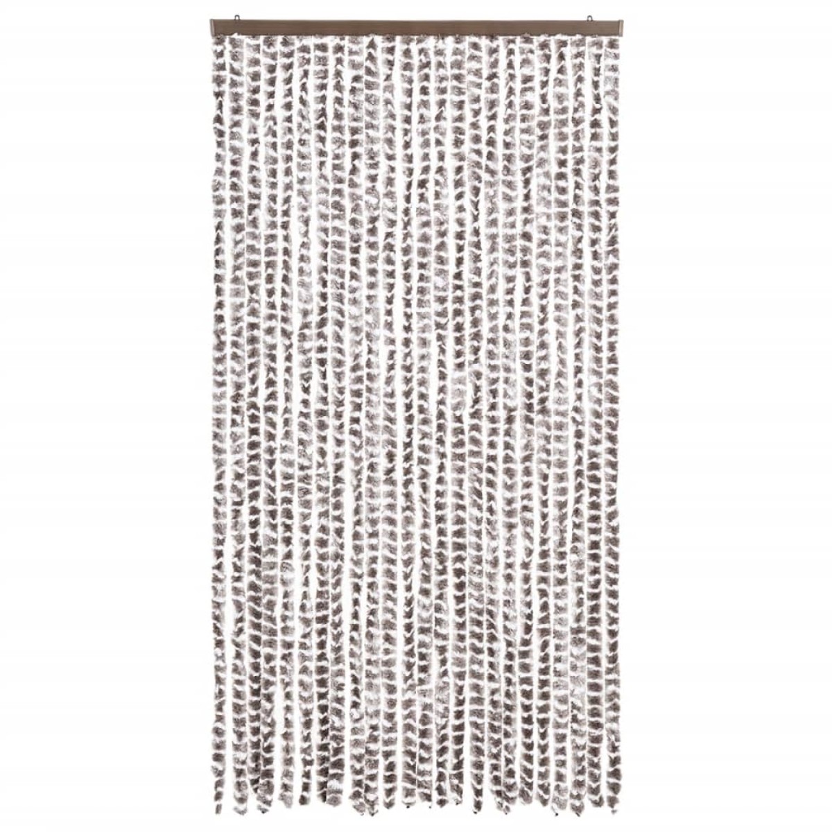 vidaXL Σήτα - Κουρτίνα Πόρτας Taupe / Λευκό 100 x 220 εκ. από Σενίλ