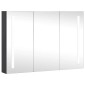 vidaXL Καθρέφτης Μπάνιου με Ντουλάπι & LED 89 x 14 x 62 εκ.