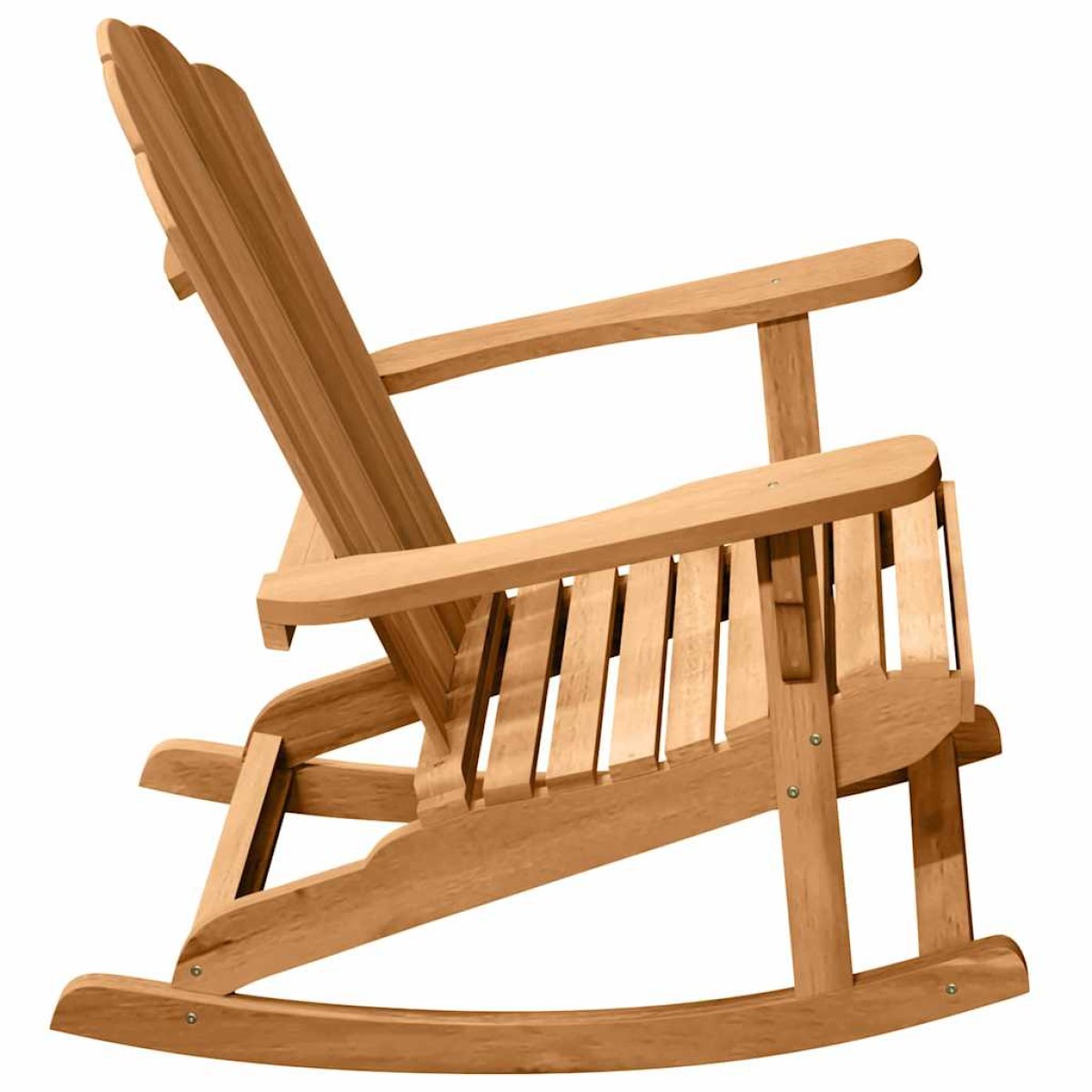 vidaXL Καθιστική Καρέκλα Ροκ Adirondack 2 τμχ. Καφέ Μασίφ ξύλο teak