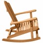 vidaXL Καθιστική Καρέκλα Ροκ Adirondack 2 τμχ. Καφέ Μασίφ ξύλο teak