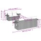 vidaXL Καναπές Κήπου 6 Τεμαχίων Μαύρο από Συνθετικό Ρατάν με Μαξιλάρια