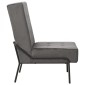 vidaXL Καρέκλα Relax Σκούρο Γκρι 65 x 79 x 87 εκ. Βελούδινη