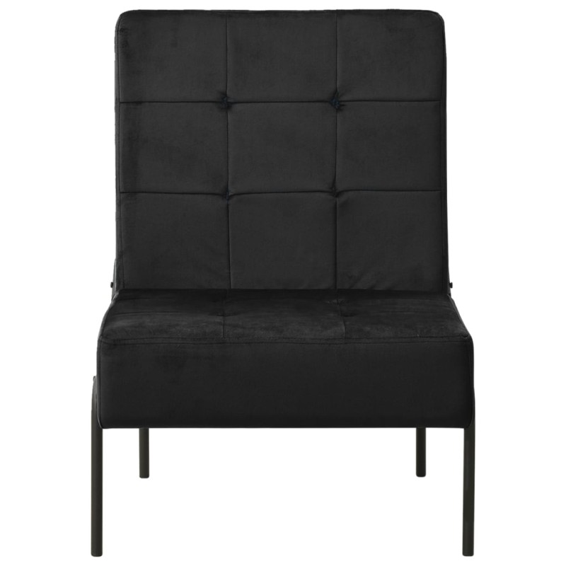 vidaXL Καρέκλα Χαλάρωσης 65 x 79 x 87 Μαύρη Βελούδινη