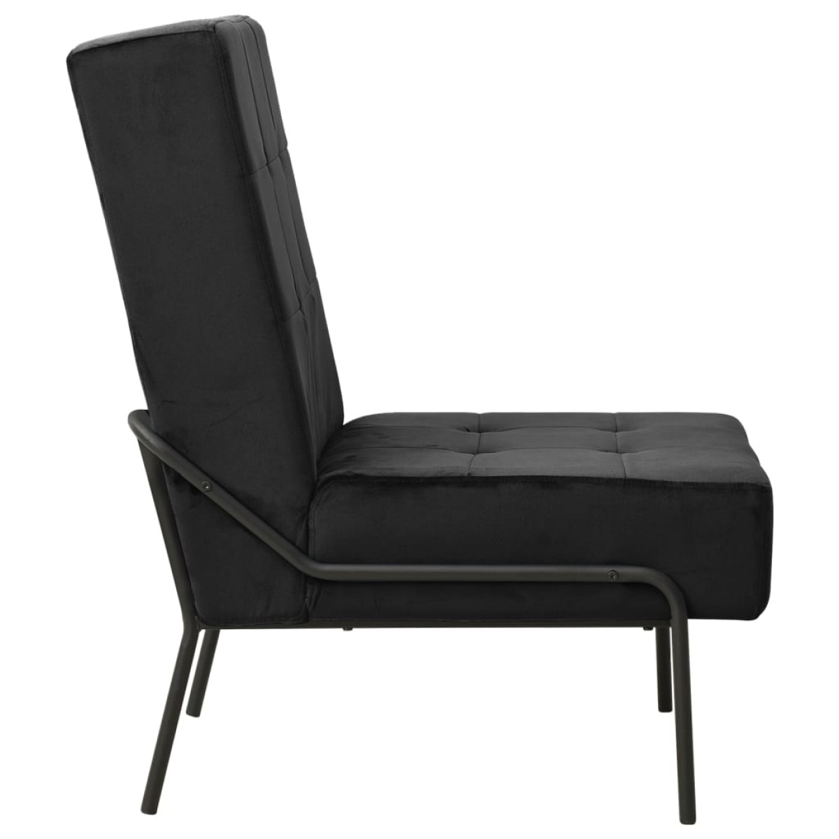 vidaXL Καρέκλα Χαλάρωσης 65 x 79 x 87 Μαύρη Βελούδινη