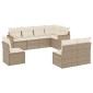 vidaXL Σαλόνι Κήπου Σετ 8 τεμ. Μπεζ Συνθετικό Ρατάν με Μαξιλάρια