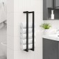 vidaXL Βάση για Πετσέτες Επιτοίχια Μαύρη 12,5x12,5x60 εκ. Σιδερένια