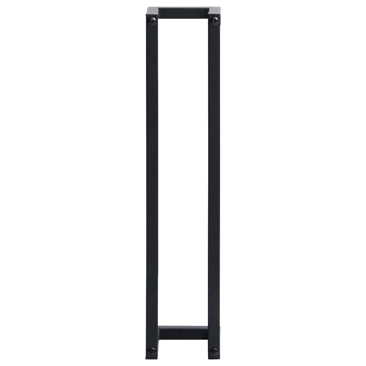 vidaXL Βάση για Πετσέτες Επιτοίχια Μαύρη 12,5x12,5x60 εκ. Σιδερένια
