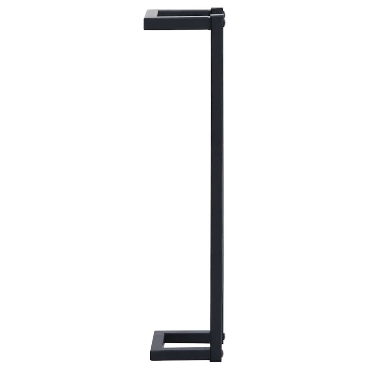 vidaXL Βάση για Πετσέτες Επιτοίχια Μαύρη 12,5x12,5x60 εκ. Σιδερένια