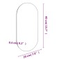 vidaXL Καθρέφτης 40 x 20 εκ. Γυάλινος