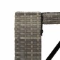 vidaXL Σετ Μπαρ Κήπου 9 Τεμαχίων Γκρι Συνθετικό Ρατάν με Μαξιλάρια