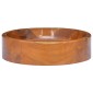 vidaXL Νιπτήρας Ø40 x 10 εκ. από Μασίφ Ξύλο Teak