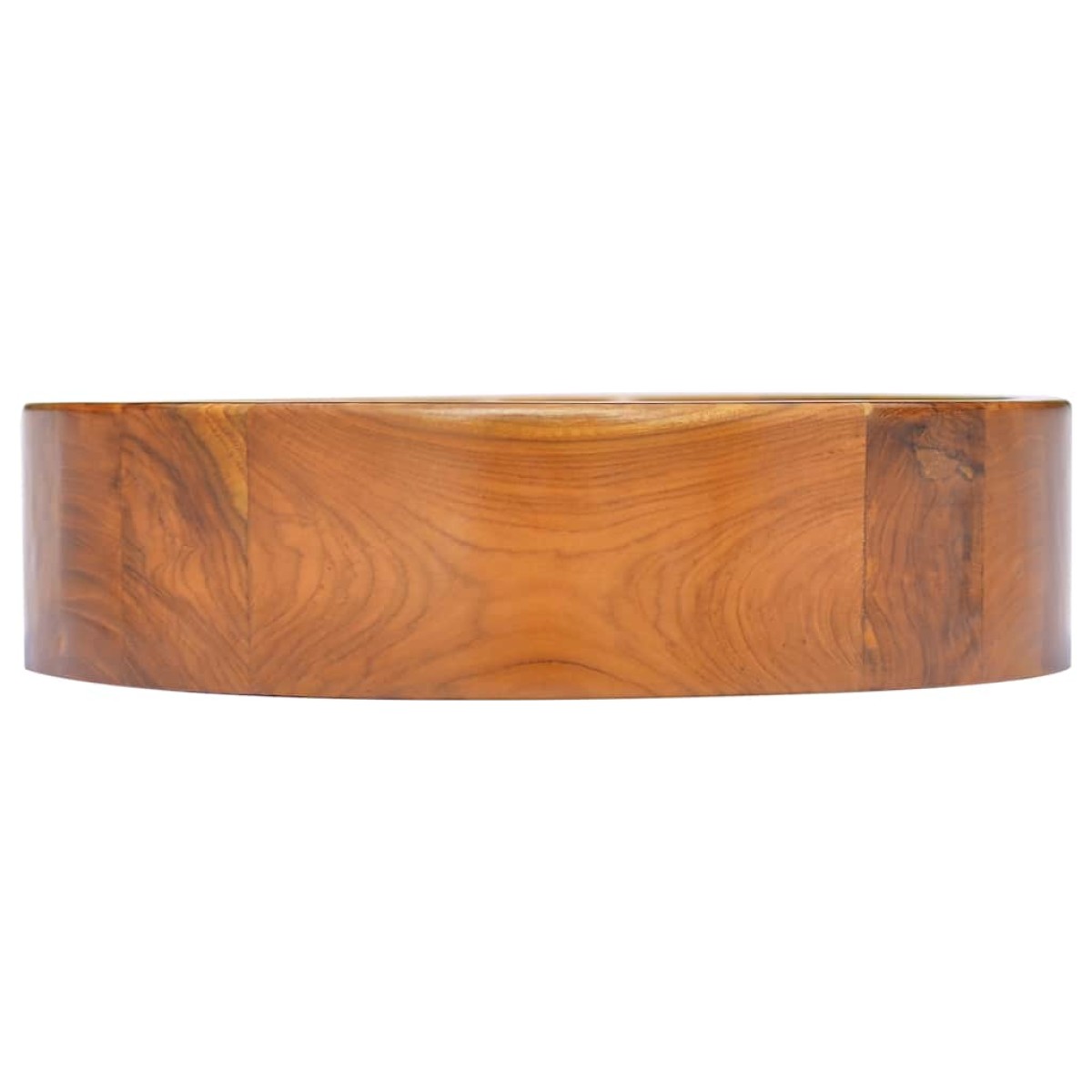 vidaXL Νιπτήρας Ø40 x 10 εκ. από Μασίφ Ξύλο Teak