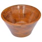 vidaXL Νιπτήρας Ø40 x 20 εκ. από Μασίφ Ξύλο Teak