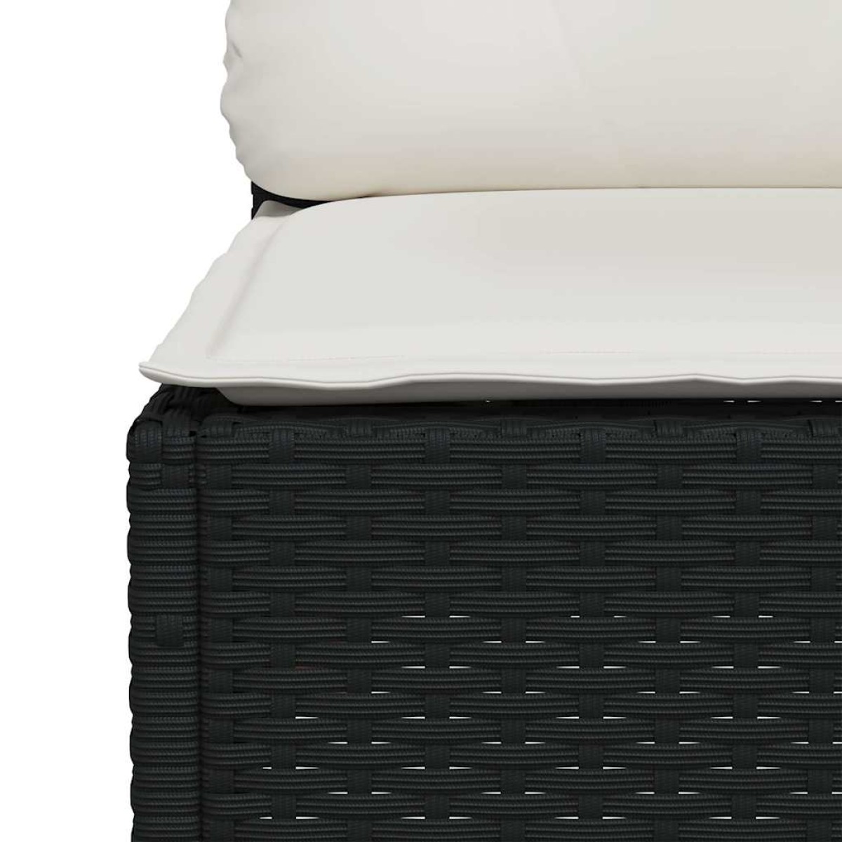 vidaXL Σαλόνι Κήπου 8 Τεμαχίων Μαύρο από Συνθετικό Ρατάν με Μαξιλάρια