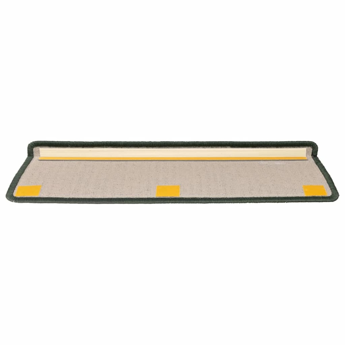 vidaXL Πατάκια Σκάλας Μοκέτα 15 τεμ. Πράσινα 65x21x4 εκ.