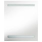 vidaXL Καθρέφτης Μπάνιου με Ντουλάπι & Φωτισμό LED Γκρι 50x14x60 εκ.