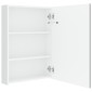 vidaXL Καθρέφτης Μπάνιου με Ντουλάπι & LED Λαμπερό Λευκό 50x13x70 εκ.