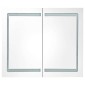 vidaXL Καθρέφτης Μπάνιου με Ντουλάπι & LED Γκρι 80x12x68 εκ.