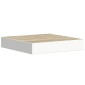 vidaXL Ράφι Τοίχου Δρυς και Άσπρο 23 x 23,5 x 3,8 εκ. από MDF