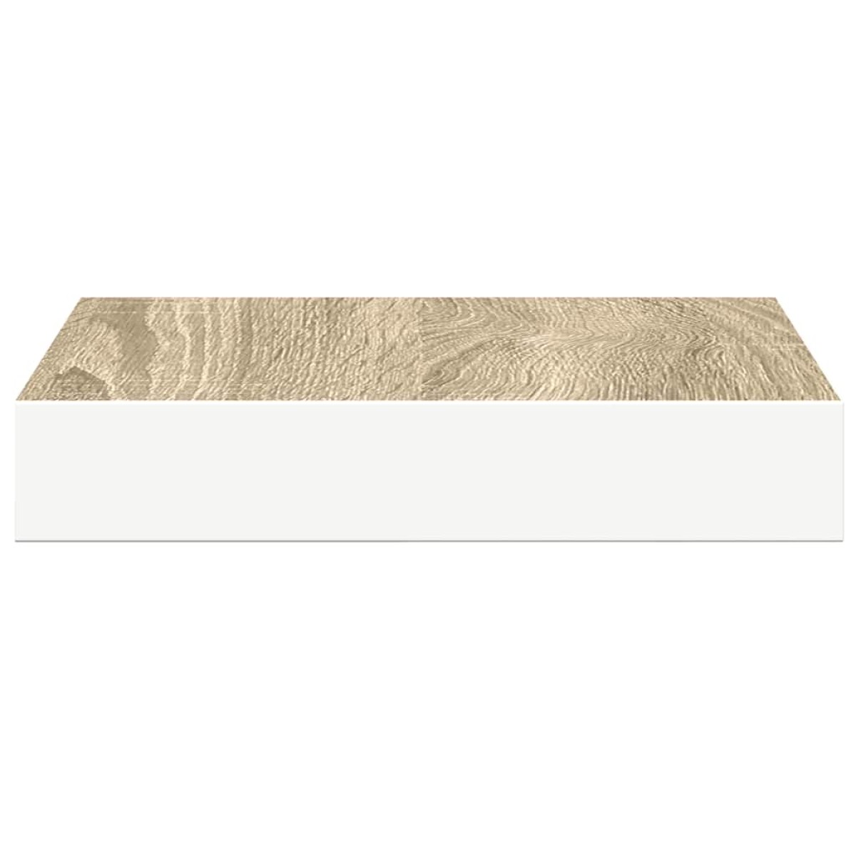 vidaXL Ράφι Τοίχου Δρυς και Άσπρο 23 x 23,5 x 3,8 εκ. από MDF