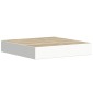 vidaXL Ράφια Τοίχου 2 τεμ. Δρυς και Άσπρο 23x23,5x3,8 εκ. MDF
