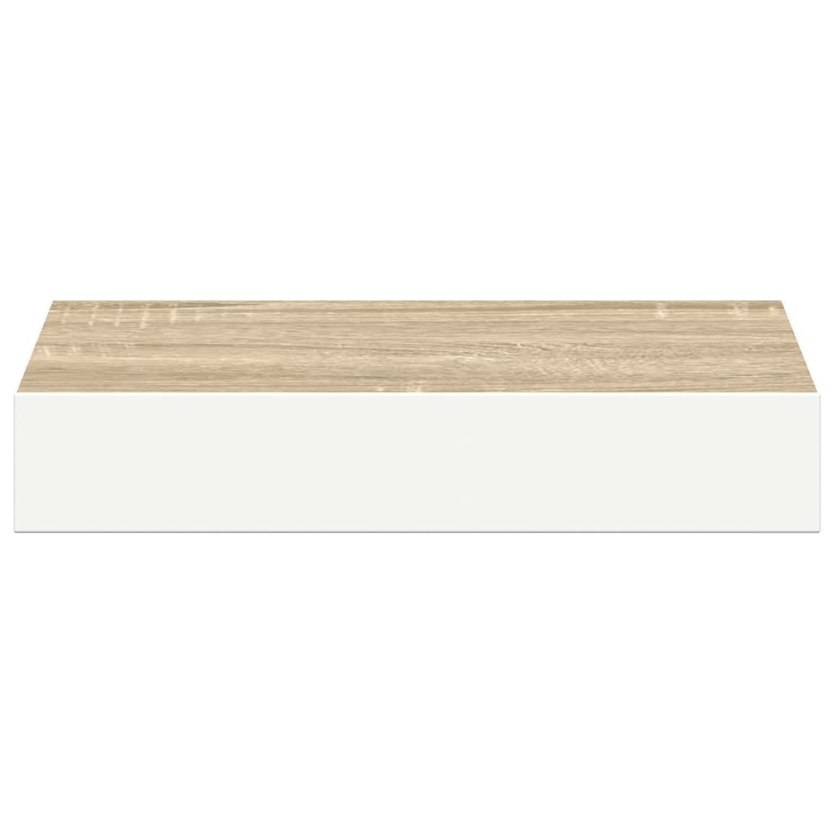 vidaXL Ράφια Τοίχου 2 τεμ. Δρυς και Άσπρο 23x23,5x3,8 εκ. MDF