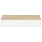vidaXL Ράφια Τοίχου 4 τεμ. Δρυς και Άσπρο 23x23,5x3,8 εκ. MDF